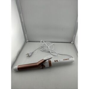 Conair Hair Curling Iron Clamp Pink White Plug In Electric Cord